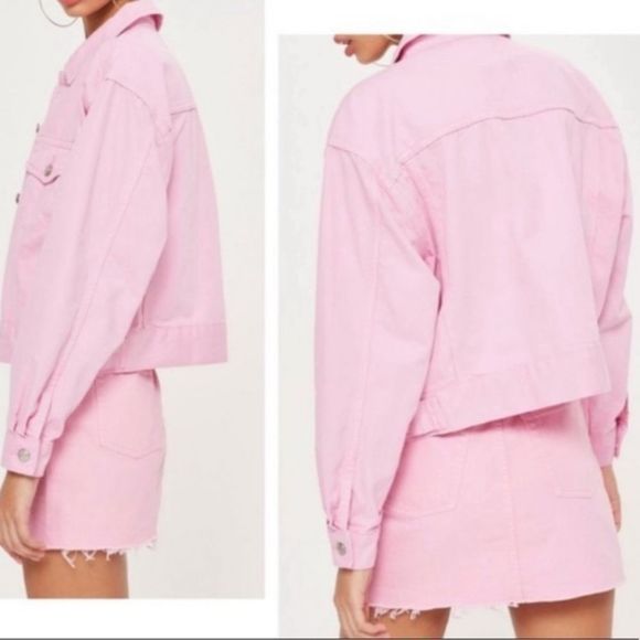 NWOT Topshop Moto Bubblegum Pink Distressed Mini Skirt Size 6 - Picture 4 of 11